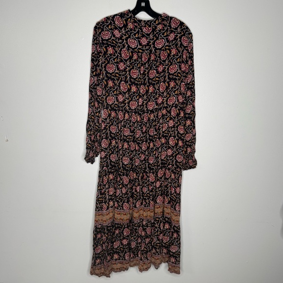 Knox Rose Floral Boho Granny-core Maxi Dress | Long Sleeve Tiered | XXL - Picture 7 of 9